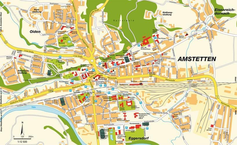karte amstetten austrija