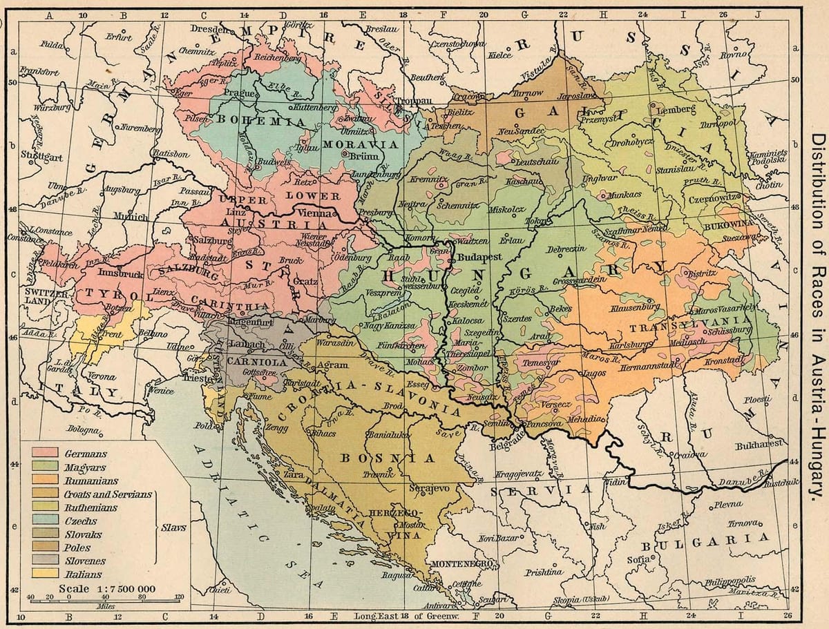 austrija ungārija kartes 1900