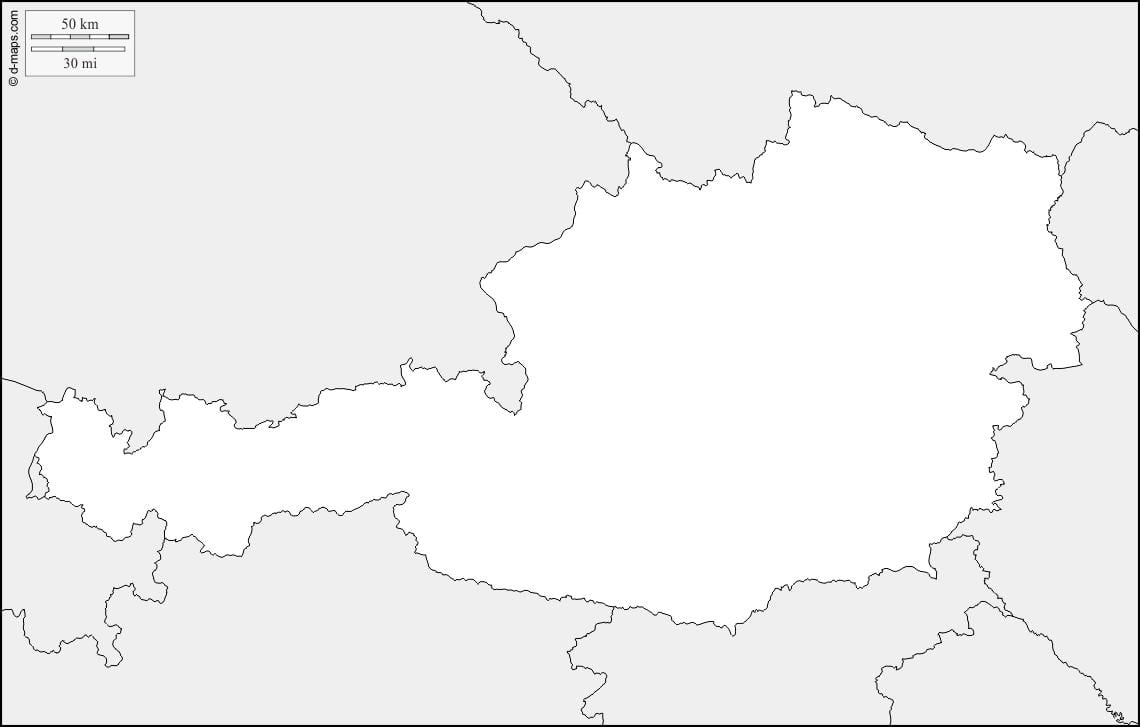 karte austrija kartes kontūra