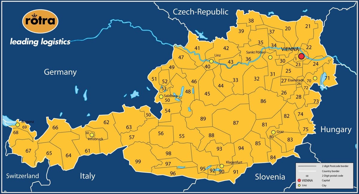karte austrija pasta indekss 