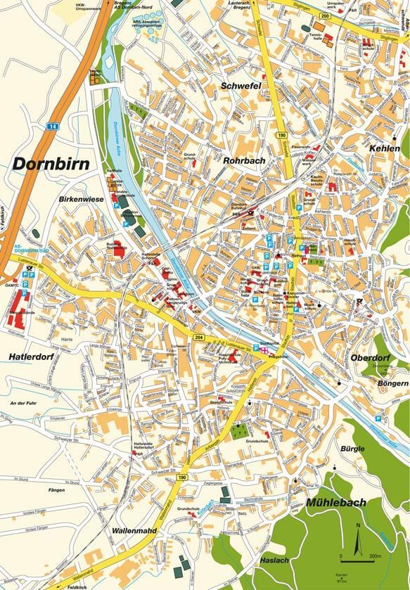 karte dornbirn austrija