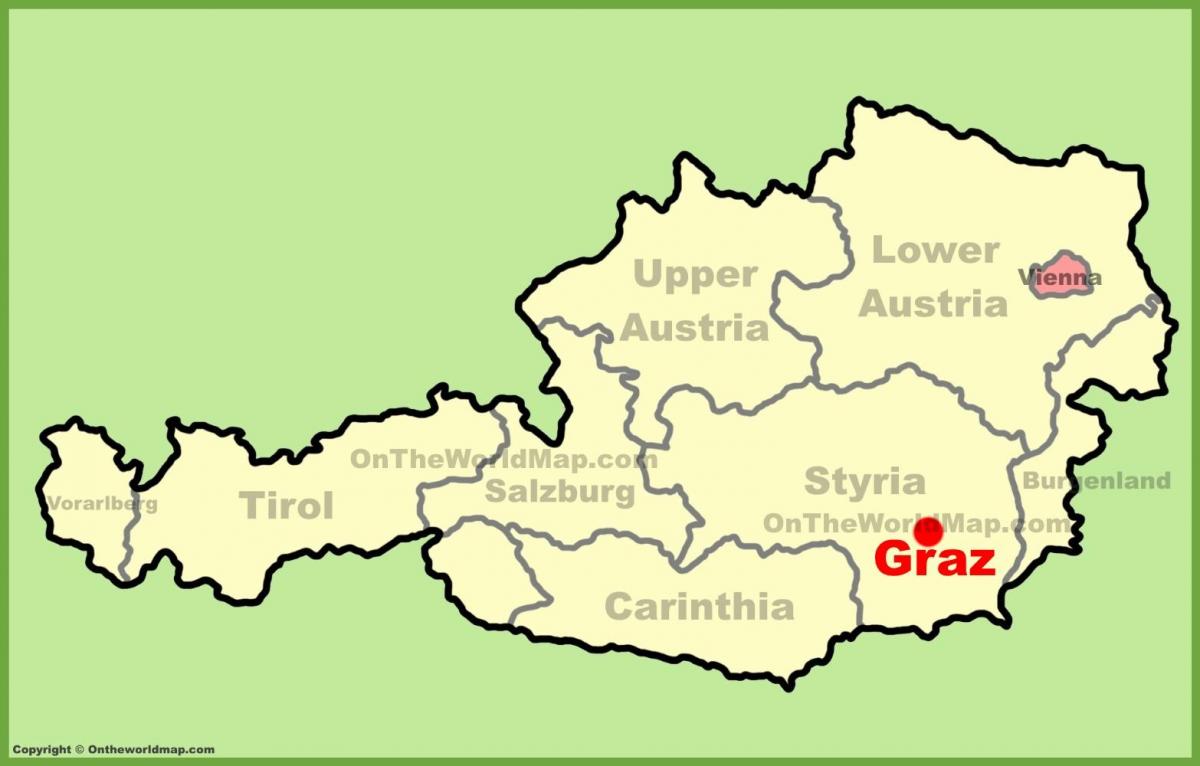 karte grāca, austrija