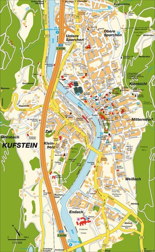 karte kufstein austrija