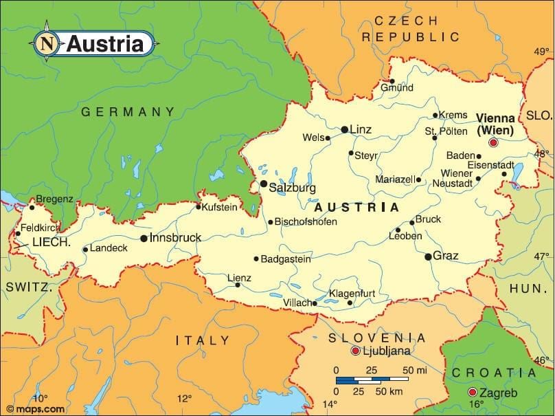 karte landeck austrija