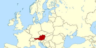 Pasaules kartes, kas parāda austrija