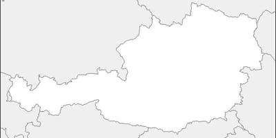 Karte austrija kartes kontūra