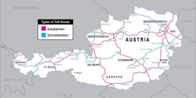 Maksas ceļi austrija karte