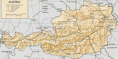 Austrija ģeogrāfiskās kartes