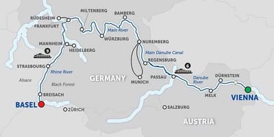 Karte austrija upes