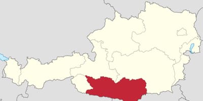 Karte karnten austrija 