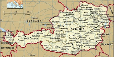 Karte pilis austrija