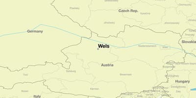 Karte wels, austrija